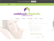 Tablet Screenshot of castleknockorthodontics.ie